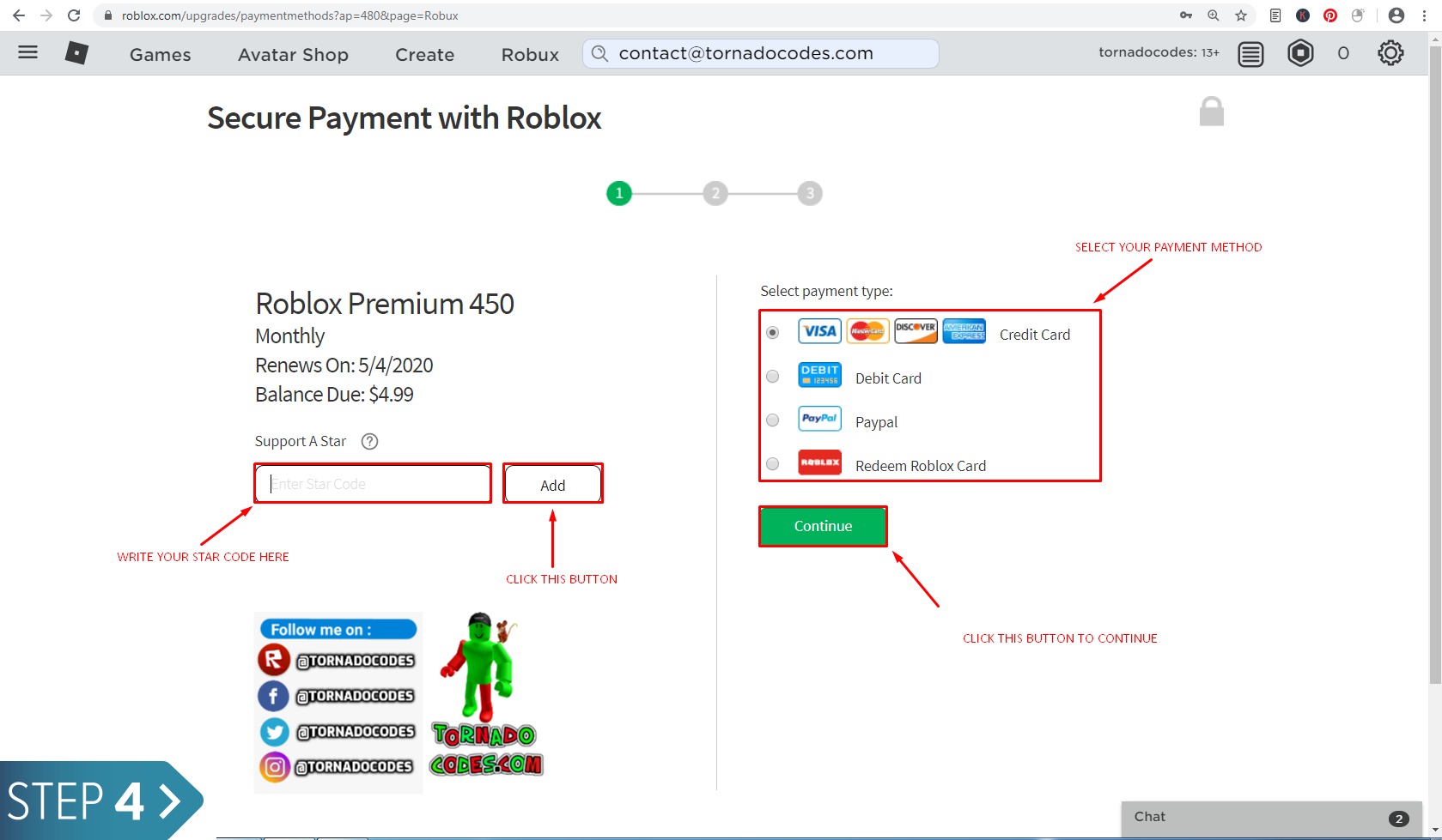 Star Codes for Roblox
