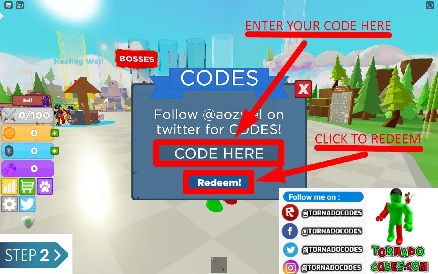Boss Fighting Simulator Codes Full List September 2023 Tornado Codes