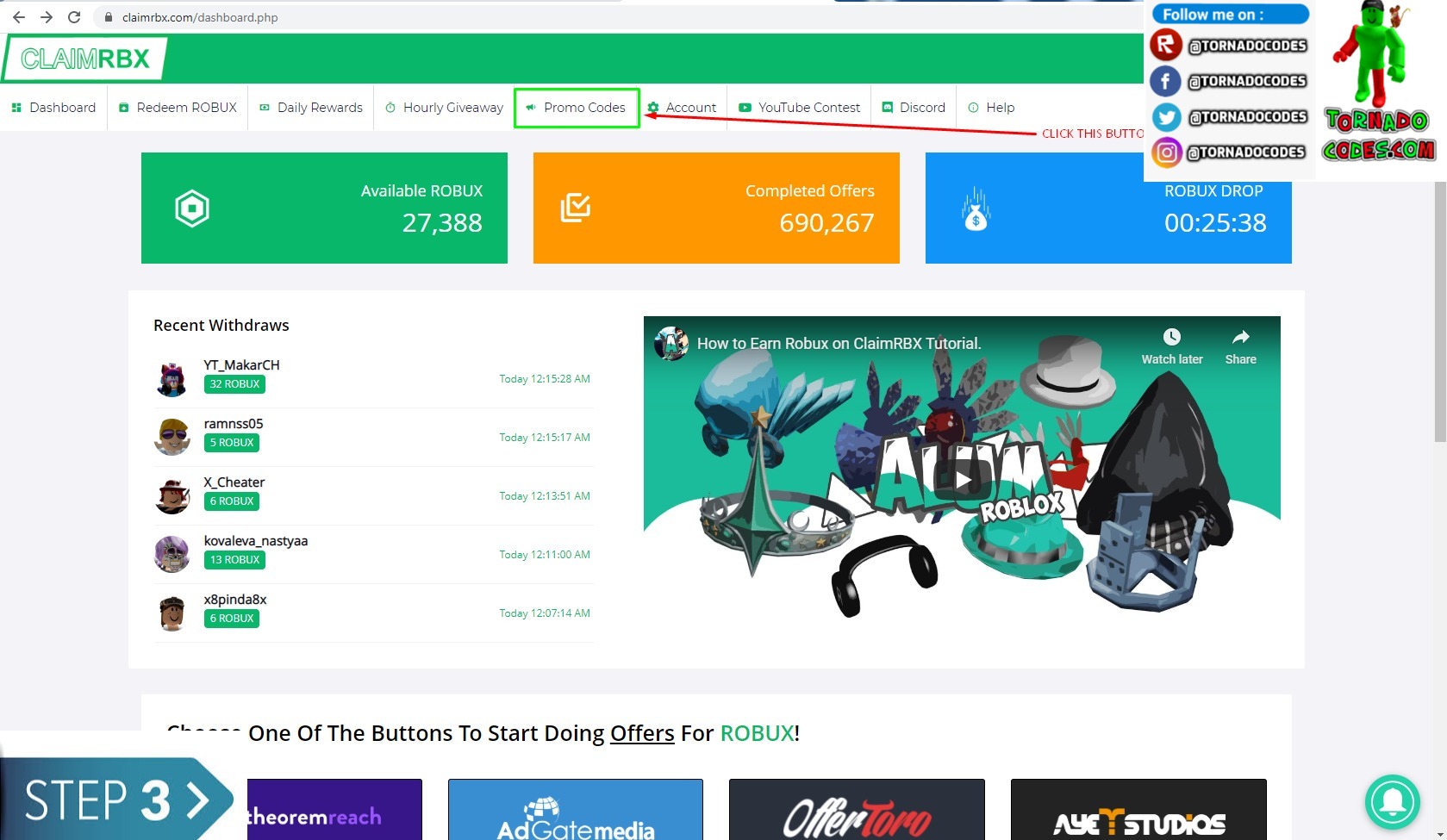 TornadoCodes.Com - Roblox Promo Codes, Promotions, Robux Group